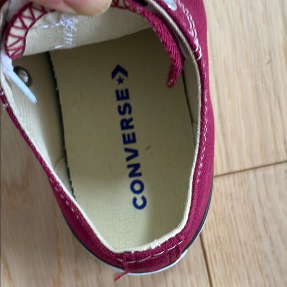 Converse Dark Red and White Chuck Taylor Sneakers - Picture 6 of 6